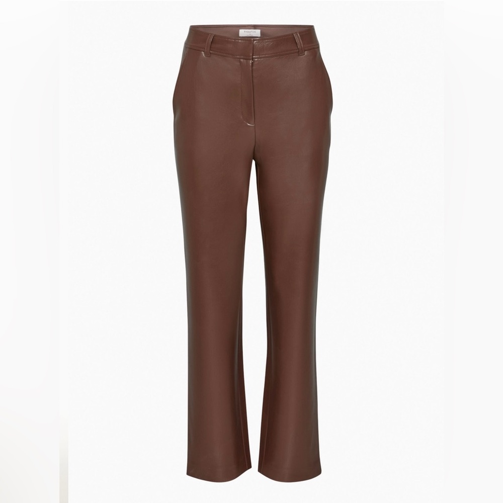 Babaton Leather Trousers